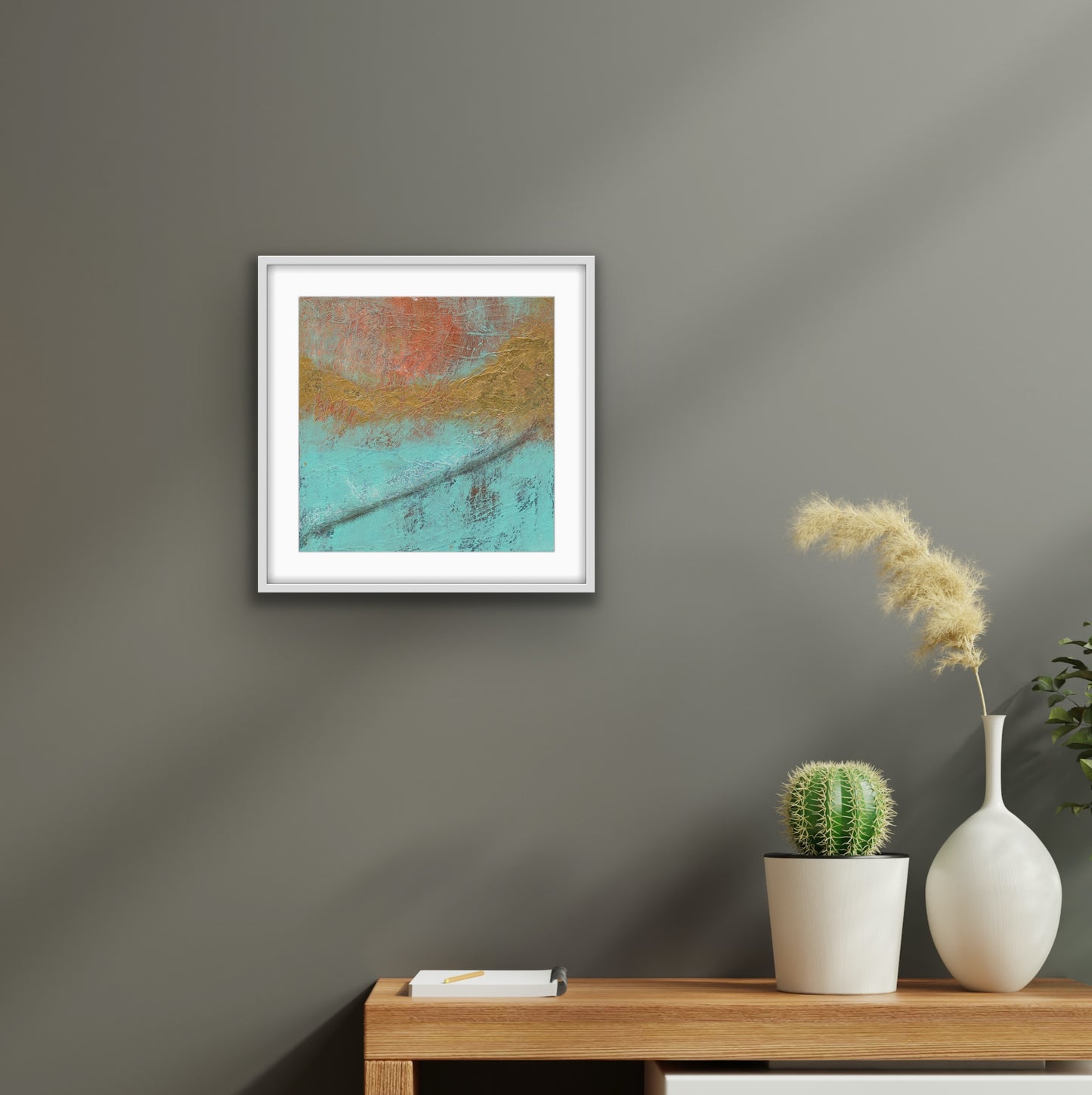 'Ocean Embers' Abstract Seascape Fine Art Giclee Print