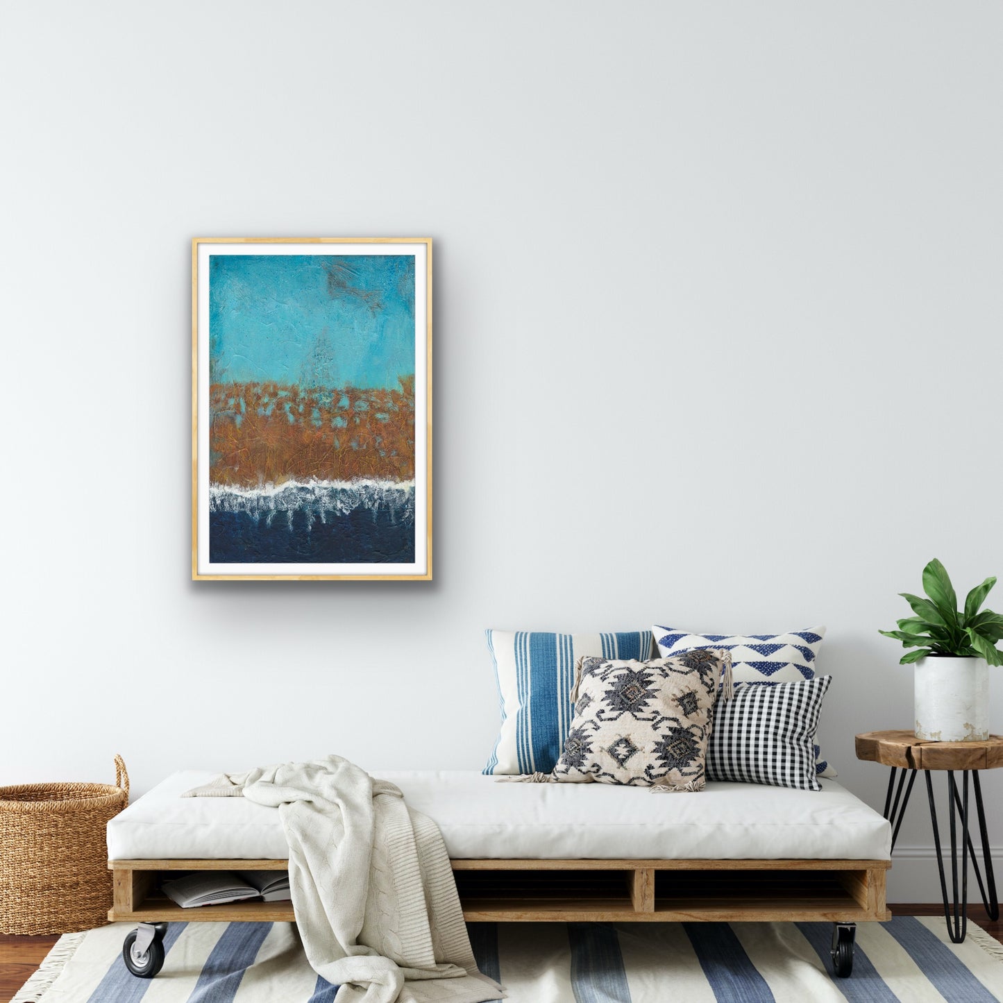 'Shoreline' Abstract Seascape Fine Art Giclee Print