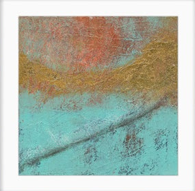 'Ocean Embers' Abstract Seascape Fine Art Giclee Print